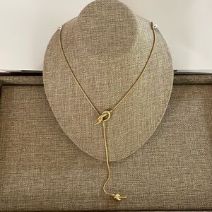Madewell, long adjustable lariat necklace